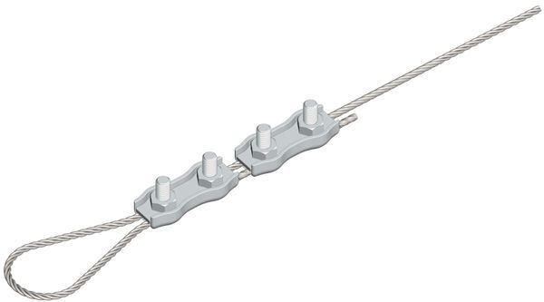 Зажим для троса двойн. Duplex (4мм) EKF zdtd-4