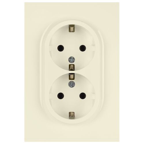 Розетка 2-м СП Arktik 16А IP20 250В с заземл. со шторками сл. кость 16-2105-02 Эра Б0070455