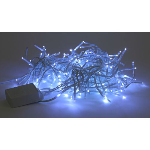 Гирлянда светодиодная "Мишура 3м 200LED 220В IP20 бел. провод холод. свет ENIN-WC Эра Б0047971