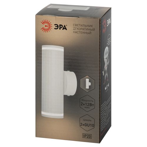 Подсветка декоративная WL45 WH MR16 GU10 12Вт бел. IP20 для интерьера стен Эра Б0058493