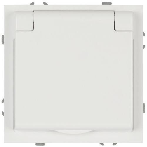 Розетка 1-м СП Galaxy 16А IP20 250В с заземл. со шторками с крышкой бел. матов. 15-2103-08 Эра Б0070672