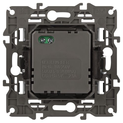 Устройство зарядное USB 14-4110-03 5В-2100мА Elegance алюм. ЭРА Б0034360