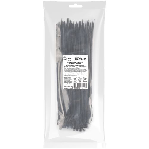 Хомут кабельный Simple 3.6х150 черн. NO-224-198 (уп.100шт) Эра Б0066032