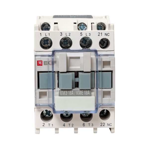 Контактор КМЭ-1 18А кат. 110В AC 1НЗ EKF ctr-s-18-110-nc