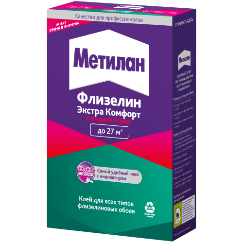 Клей обойный Метилан Флизелин Экстра Комфорт с индикатором 150г 3003722 Момент Б0065587