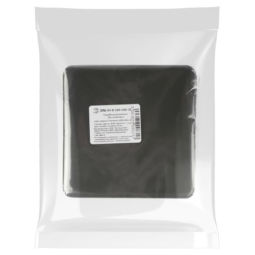 Коробка распаячная 100х100х30мм без клеммы IP40 черн. BS-B-100-100-30 Эра Б0061807