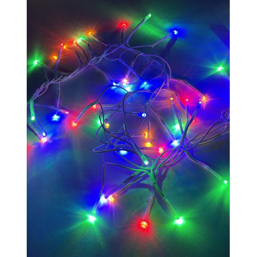 Гирлянда светодиодная "Мишура" 3.9м 200LED 220В IP20 бел. провод мультиколор ENIN-WM Эра Б0047972