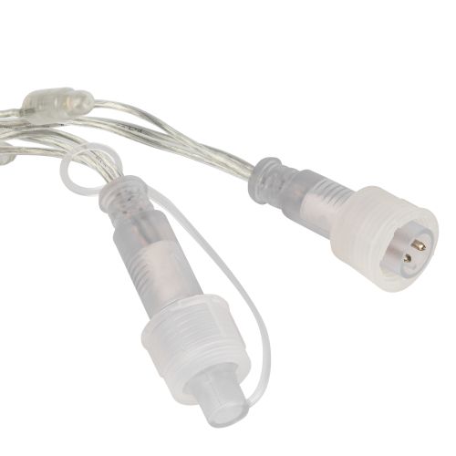 Гирлянда светодиодная "Нить" 10м 100LED тепл. бел. IP65 220В бел. мерцание провод прозр. ПВХ (без шнура питания) ERAPS-NP10 Эра Б0051889