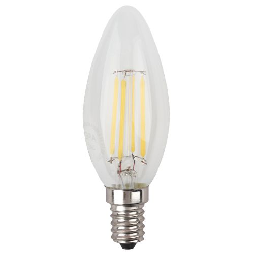 Лампа светодиодная филаментная F-LED B35-9W-840-E14 9Вт B35 свеча 4000К нейтр. бел. E14 Эра Б0046995