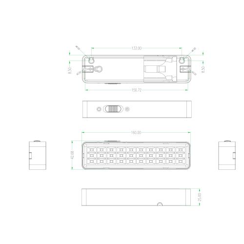 Светильник светодиодный DBA-101-0-20 30LED 5ч IP20 аварийный непостоянный Эра Б0044394