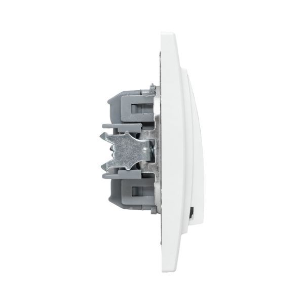 Выключатель 2-кл. СП Минск 10А IP20 с индикатором бел. Basic EKF ERV10-123-10