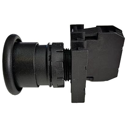 Кнопка "Грибок" 1НО без фиксации черн. EMAS B100MH