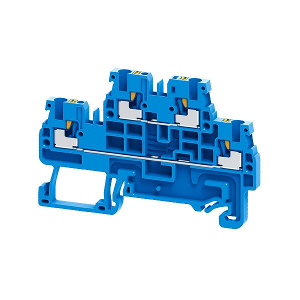 Клемма 2х-ярусная push-in OptiClip CPDL-2.5-2L-I-BU син. КЭАЗ 331863