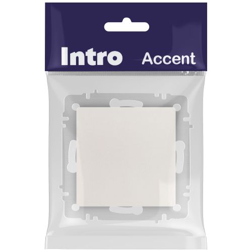 Переключатель 1-кл. СП Accent 6-103-06 10А IP20 250В AL/CU перламутр. Intro Б0063432