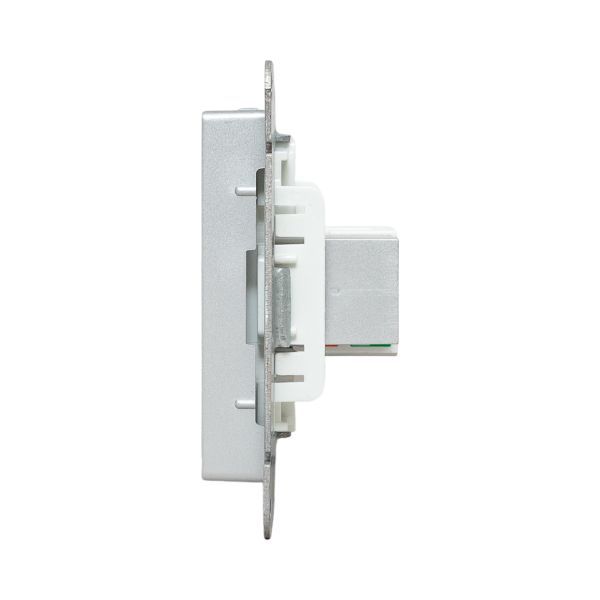 Розетка СП Эпика HDMI + RJ45 кат.5 механизм алюм. EKF UP1-SOA-HDMI+RJ45
