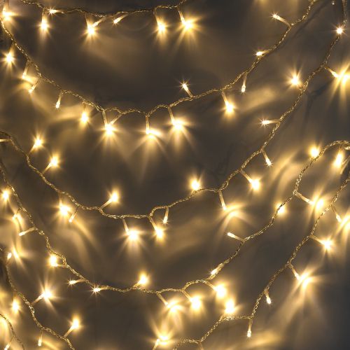 Гирлянда светодиодная "Нить" 10м 100LED тепл. бел. IP65 220В бел. мерцание провод прозр. ПВХ (без шнура питания) ERAPS-NP10 Эра Б0051889