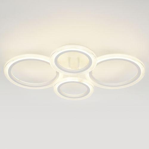 Светильник светодиодный Ring CLL-1-59-RC WH 59Вт 3000К-6000К 600х400х110 с пультом ДУ бел. Эра Б0069748