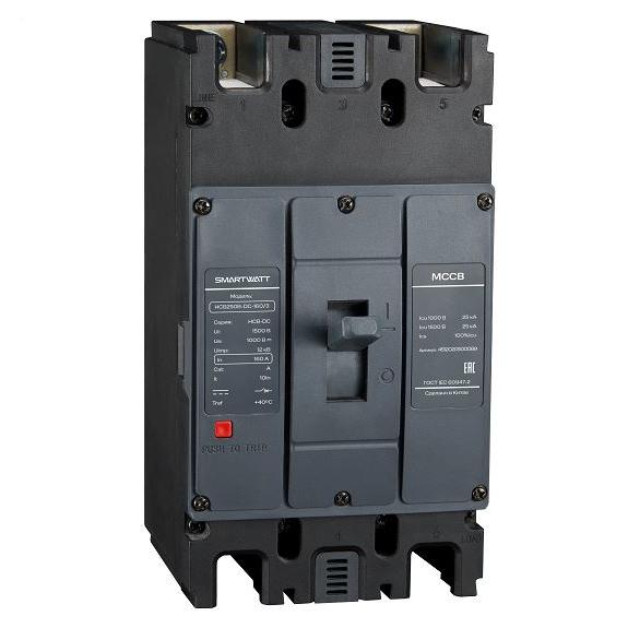 Выключатель автоматический в литом корпусе PDE HCB250B-DC-160/3 160А 3P 20кА SmartWatt 4512020500089