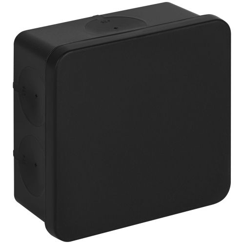 Коробка распаячная KOR-100-100-50-9g-K-2MP-B двухкомпонентная HF стойкая к УФ 100х100х50мм черн. ПМ IP66 Эра Б0073004