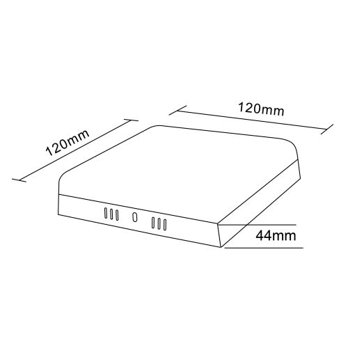 Светильник светодиодный LED 16-18-4K 18Вт 4000К накладной квадратный Эра Б0054338