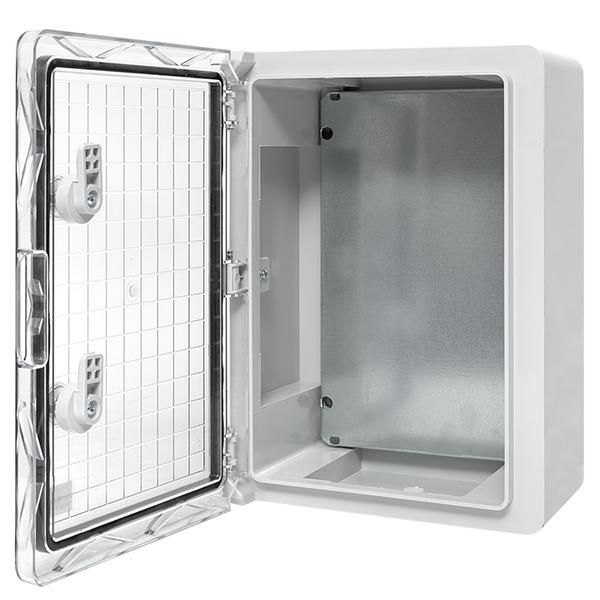 Бокс пластиковый с монтажной платой 350х250х150 IP65 прозр. дверь PROxima EKF PBT65MP002