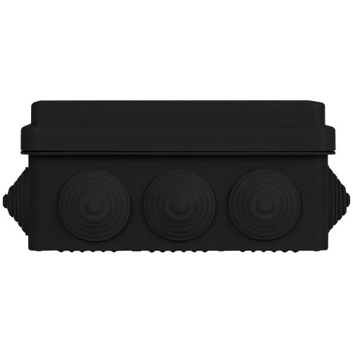 Коробка распаячная KORv-150-110-70-10gv-MP-B 150х110х70мм с гермовводами 10 входов прямой монтаж черн. IP55 Эра Б0073015