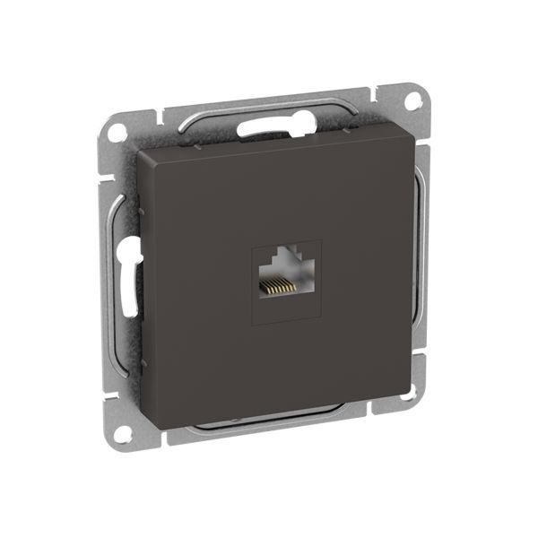 Розетка RJ45 (кат.6) мокко. Эпика EKF UP1-SOM-RJ45-6