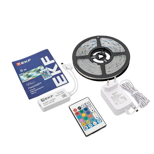 Лента светодиодная умная Connect RGBW (уп.5м) EKF slswf-5-rgbw
