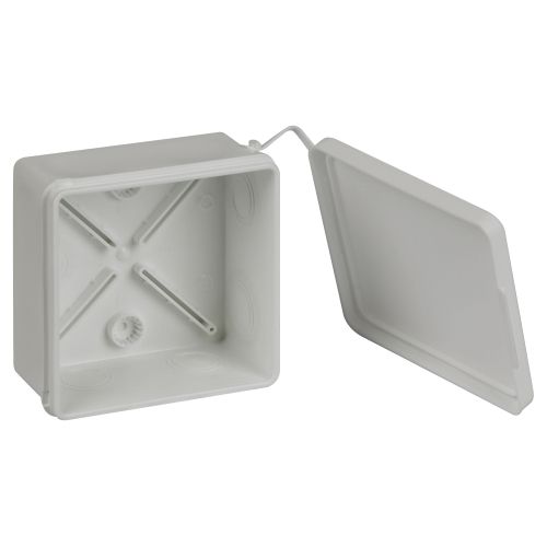 Коробка распаячная KOR-100-100-50-9g-P-2MP двухкомпонентная HF стойкая к УФ 100х100х50мм прямой монтаж IP66 сер. Эра Б0072862