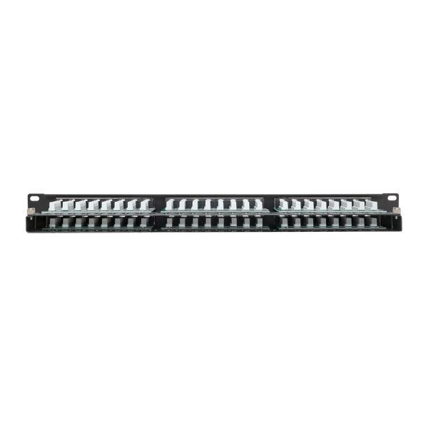 Патч-панель высокой плотности 19дюйм кат.5E 1U неэкранир. UTP 48 портов RJ-45 Dual IDC с органайзером TERACOM PRO EKF TRP-PPNL-5EUTP-C1U48