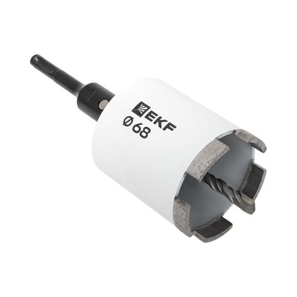 Коронка алмазная DCH-68 (верхнее пылеудаление) Laser M16 SDS-Plus EXPERT EKF dch-68-t-m16