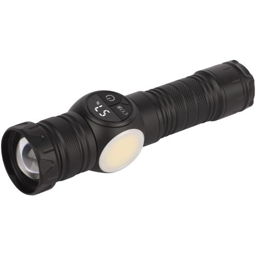 Фонарь светодиодный UA-802 универсальный 10Вт LED+3Вт COB 9 режимов Zoom дисплей магнит powerbank USB type C Эра Б0071398