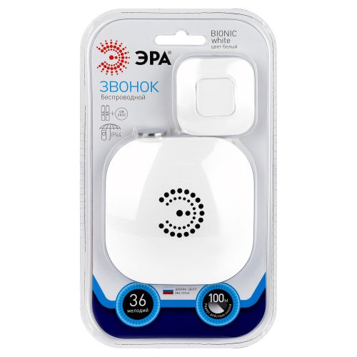 Звонок беспроводной BIONIC White 90666 Эра Б0017748