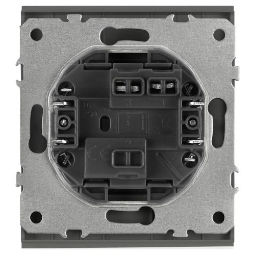 Выключатель 1-кл. СП Arktik 10А IP20 250В графит 16-1101-06 Эра Б0070319