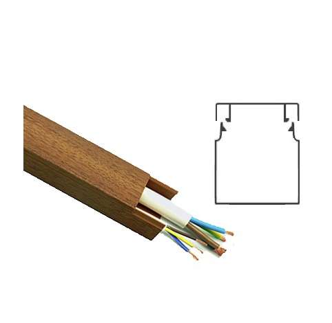 Кабель-канал 16х16 L2000 пластик темн. орех 3D T-Plast 50.01.003.0003