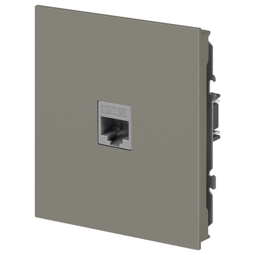 Розетка информационная 1-м СП Arktik RJ45 16А IP20 250В титан 16-3107-07 Эра Б0070480