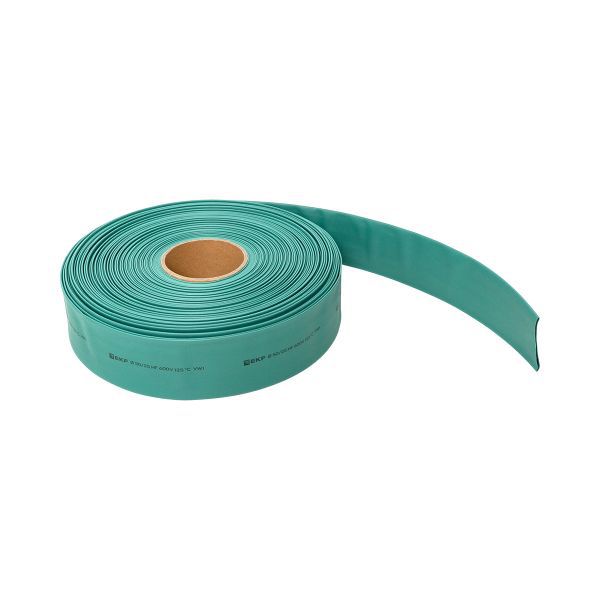 Трубка термоусадочная ТУТ нг 50/25 зел. (уп.50м) EKF tut-50-j