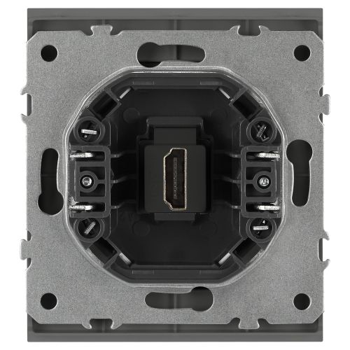 Розетка HDMI СП Arktik 16А IP20 250В графит 16-3114-06 Эра Б0070509