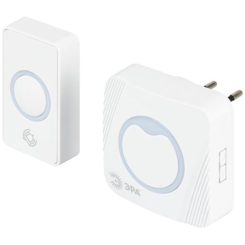 Звонок дверной POLYCOLOR C101 беспроводной RGB подсветка от сети 36 мелодий бел. AG-M017F15 (AC) White Era Эра Б0069997