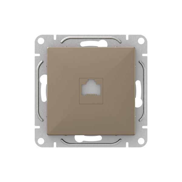 Розетка RJ45 (кат.6) шамп. Эпика EKF UP1-SOC-RJ45-6