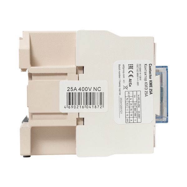 Контактор КМЭ-2 25А кат. 400В AC 1НЗ EKF ctr-s-25-380-nc