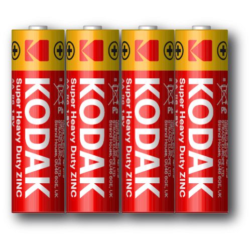 Элемент питания солевой AA/R6 1.5В SUPER HEAVY DUTY Zinc (уп.4шт) 30953260-RU1 KODAK Б0005141