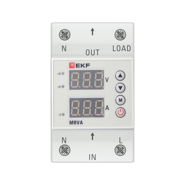 Реле напряжения и тока с дисплеем MRVA 50А PROxima EKF MRVA-50A