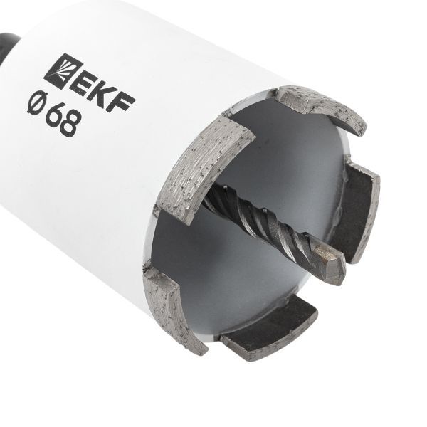 Коронка алмазная DCH-68 (верхнее пылеудаление) Laser M16 SDS-Plus EXPERT EKF dch-68-t-m16