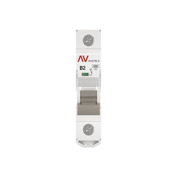 Выключатель автоматический модульный 1п B 2А 10кА AV-10 AVERES EKF mcb10-1-02B-av