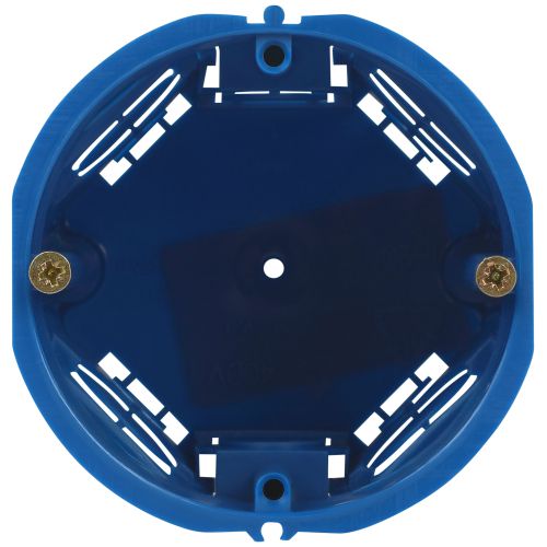 Коробка установочная KUT-68-60-blue 68х60мм для твердых стен саморезы IP20 син. Эра Б0071909
