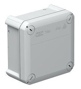Коробка распределительная 100х100х48мм IP66 T60 OE закрыт. свет. сер. OBO 2007239