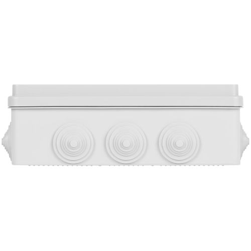 Коробка распаячная KORv-240-190-70-12gv-MP 240х190х70мм с гермовводами 12 входов прямой монтаж сер. IP55 Эра Б0073018