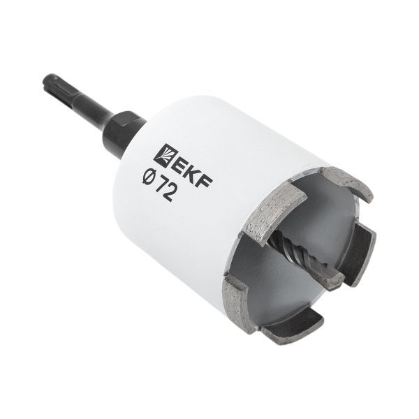 Коронка алмазная DCH-72 (верхнее пылеудаление) Laser M16 SDS-Plus EXPERT EKF dch-72-t-m16