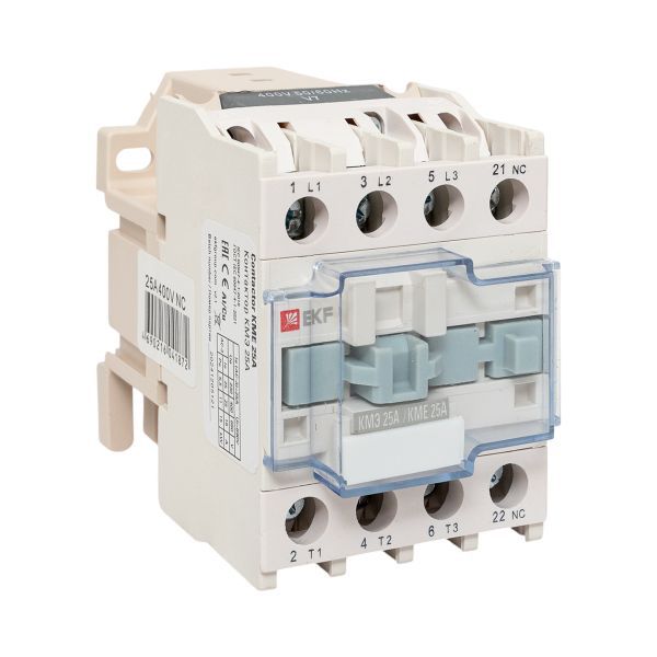 Контактор КМЭ-2 25А кат. 400В AC 1НЗ EKF ctr-s-25-380-nc